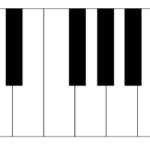 ピアノ-白